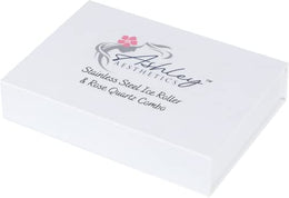 Stainless Steel Ice Roller & Rose Quartz Facial Set
