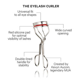 Stainless Steel Eyelash Curler with Refill Pads