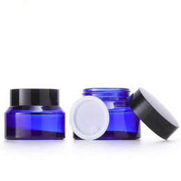 20-Piece Refillable Glass Cosmetic Jar Set