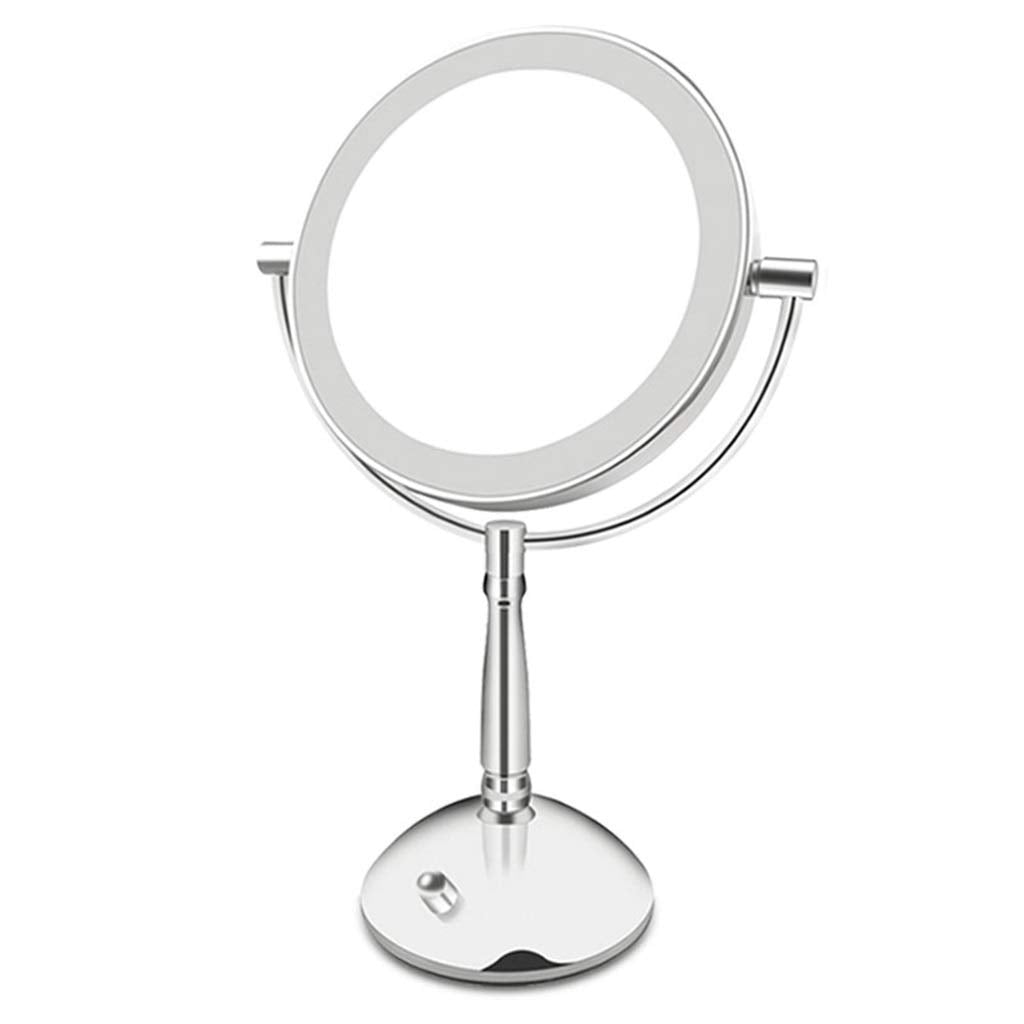 LED Double-Sided 5X Magnifying Makeup Mirror