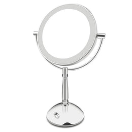 LED Double-Sided 5X Magnifying Makeup Mirror