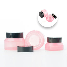 20-Piece Refillable Glass Cosmetic Jar Set