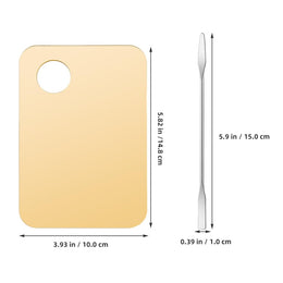 3-Piece Makeup Mixing Palette & Spatula Set