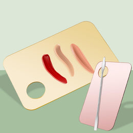 3-Piece Makeup Mixing Palette & Spatula Set
