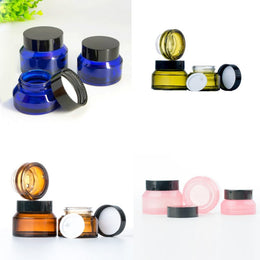 20-Piece Refillable Glass Cosmetic Jar Set