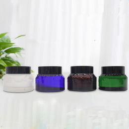 20-Piece Refillable Glass Cosmetic Jar Set