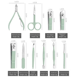 Nail Clipper Set Pedicure File Sharp Scissors Care Tools Grooming Manicure