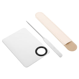 2-Piece Stainless Steel Cosmetic Mixing Spatula Set