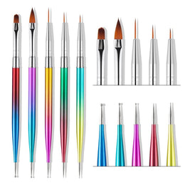 5-Piece Nail Art Dotting & Liner Brush Set