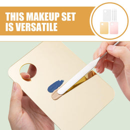 3-Piece Makeup Mixing Palette & Spatula Set