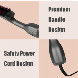2-in-1 Hot Air Hair Dryer & Straightening Brush