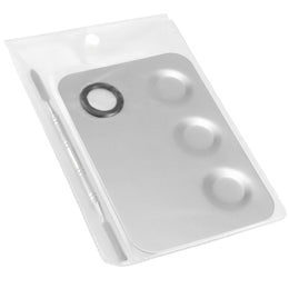 6-Piece Stainless Steel Makeup Mixing Palette Set
