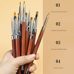 3D Gel Nail Art Liner & Dotting Brush Pen