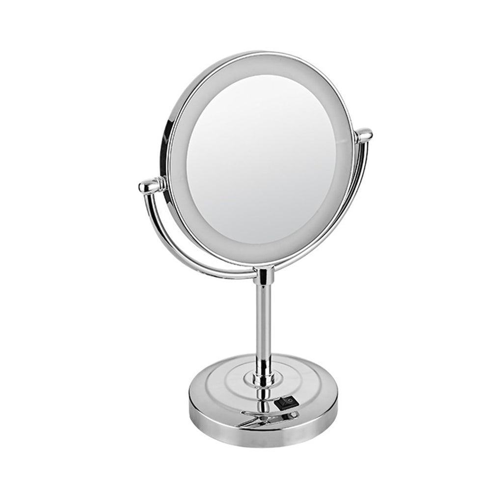SNPMIRCCY Desktop LED Makeup Mirror Double Sided