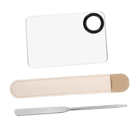 2-Piece Stainless Steel Cosmetic Mixing Spatula Set