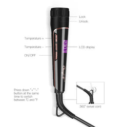 5-in-1 Ceramic Hair Curler Set with Interchangeable Barrels