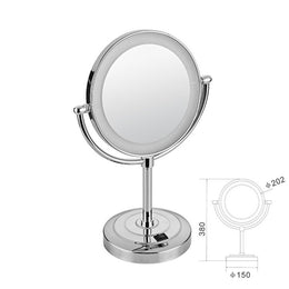 SNPMIRCCY Desktop LED Makeup Mirror Double Sided