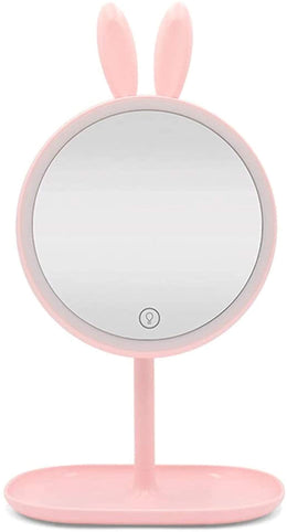 LED Folding Vanity Mirror with Adjustable Brightness