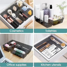 WOWBOX 25 PCS Plastic Drawer Organizer Set