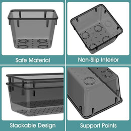 WOWBOX 25 PCS Plastic Drawer Organizer Set