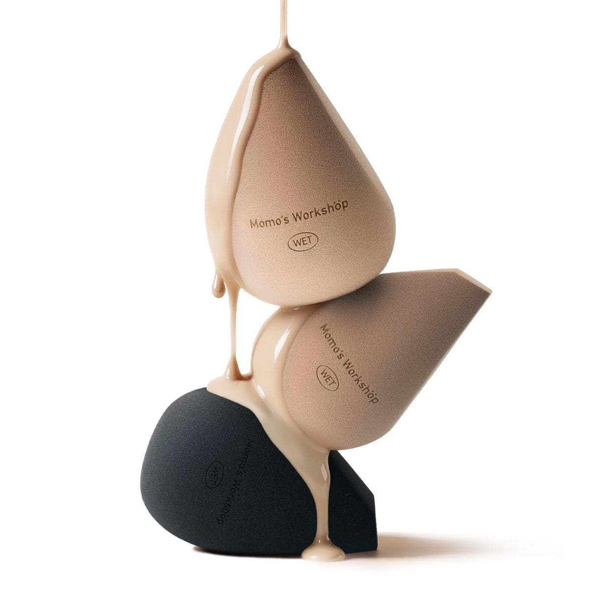 2-Piece Dual-Sided Velour Powder Puff Set