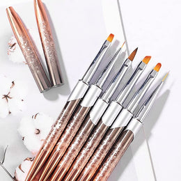 6-Piece Nail Art Painting & Liner Brush Set