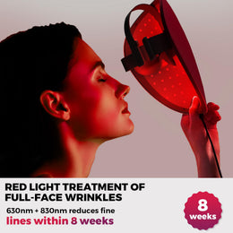 QuasarMD 7 in 1 Red Light Therapy Face Mask with Gold-Wire LED