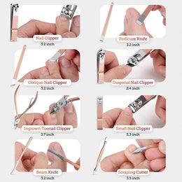 Stainless Steel Manicure & Pedicure Tool Set