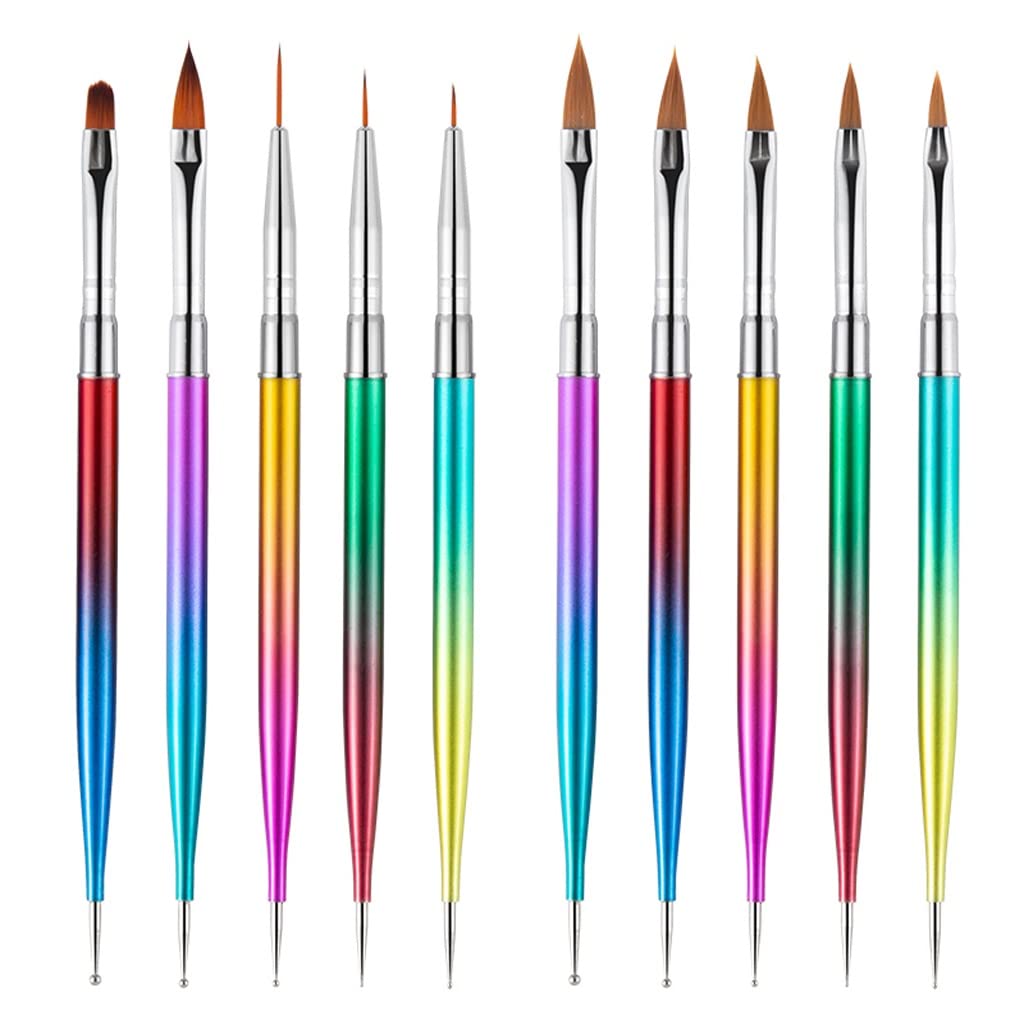 5-Piece Nail Art Dotting & Liner Brush Set