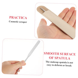 2-Piece Stainless Steel Cosmetic Mixing Spatula Set