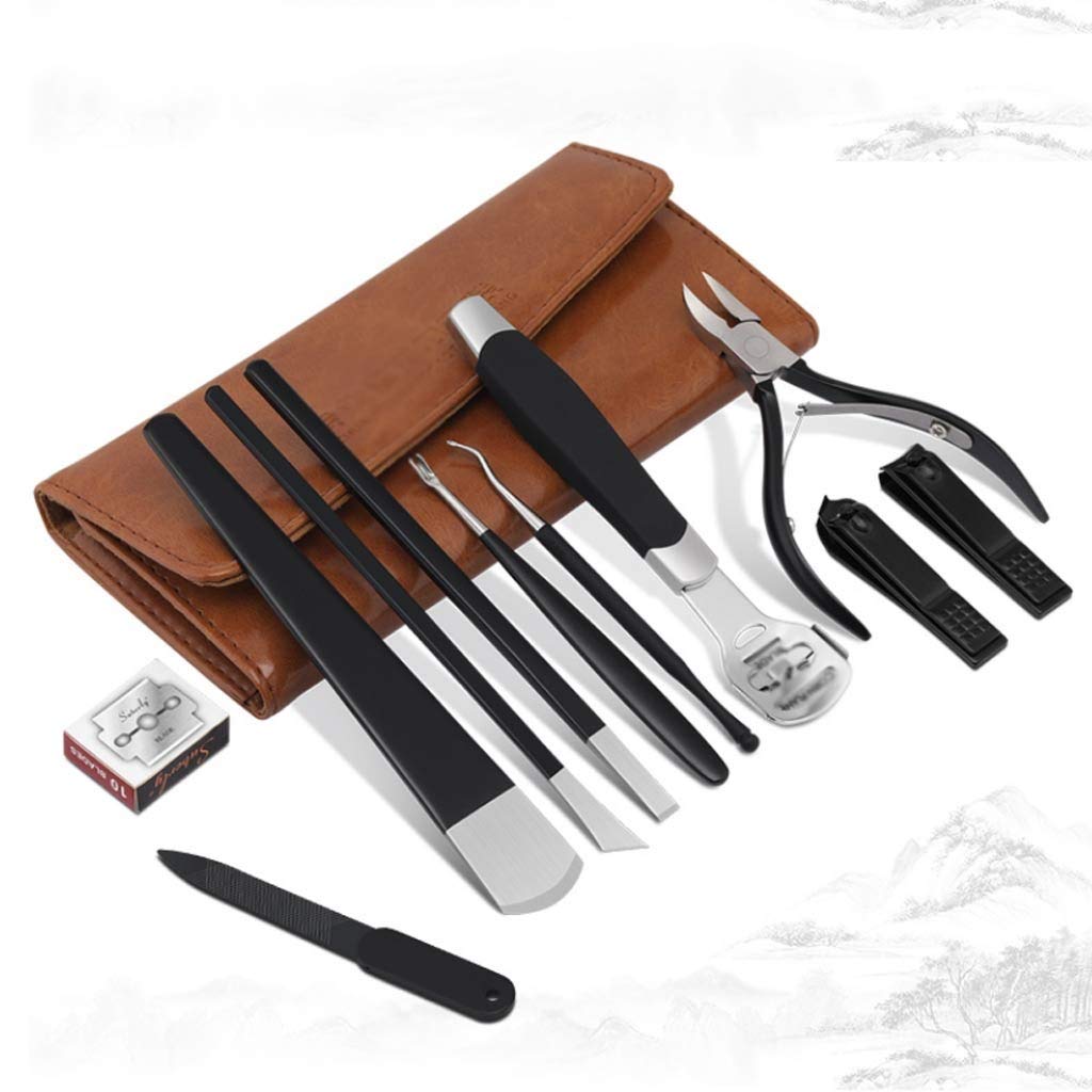 11-Piece Stainless Steel Manicure & Nail Clipper Set