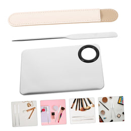 2-Piece Stainless Steel Cosmetic Mixing Spatula Set