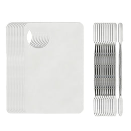12-Piece Acrylic Makeup Mixing Palette & Spatula Set