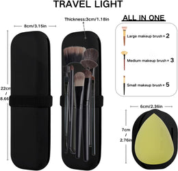 Silicone Travel Makeup Brush Holder Case