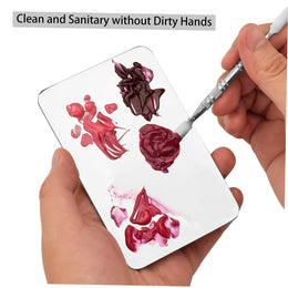 3-Piece Stainless Steel Makeup Mixing Palette & Spatula Set