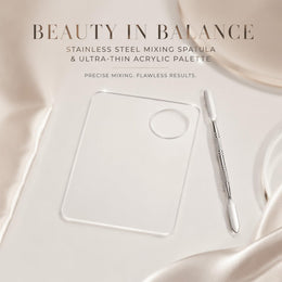 12-Piece Acrylic Makeup Mixing Palette & Spatula Set