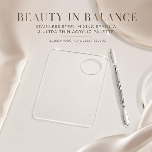 12-Piece Acrylic Makeup Mixing Palette & Spatula Set