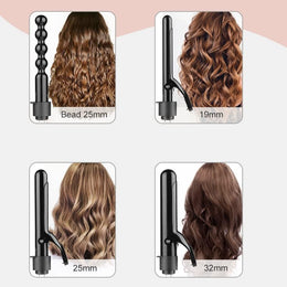 5-in-1 Ceramic Hair Curling Wand Set