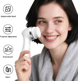 3-in-1 Rechargeable Facial Cleansing Brush