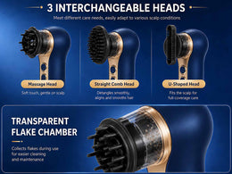 Rechargeable Scalp Cleaner & Dandruff Vacuum