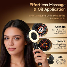 3-in-1 Electric Scalp Massager & Hair Oil Applicator