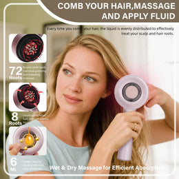 3-in-1 Waterproof Electric Scalp Massager & Oil Applicator