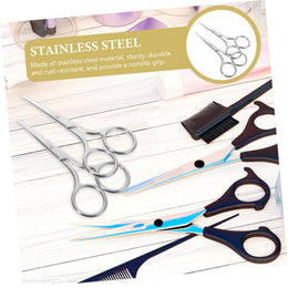 Eyebrow Scissors, Facial Tweezers & Nose Hair Trimmer Set