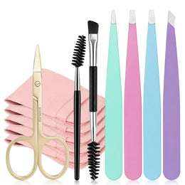 7Pcs Tweezers Set for Eyebrow