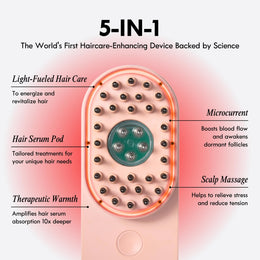 4-in-1 Warming Scalp Massage & Hair Care Brush Set