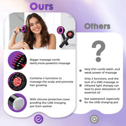 SAILIFE Electric Scalp Massage Comb 4 in 1 Cordless Scalp Massaging Brush