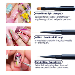 Acrylic Nail Art Painting & Gel Brush