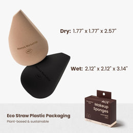 2-Piece Dual-Sided Velour Powder Puff Set