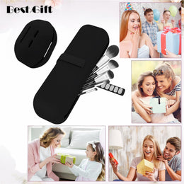 Silicone Travel Makeup Brush Holder Case