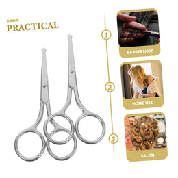 Eyebrow Scissors, Facial Tweezers & Nose Hair Trimmer Set